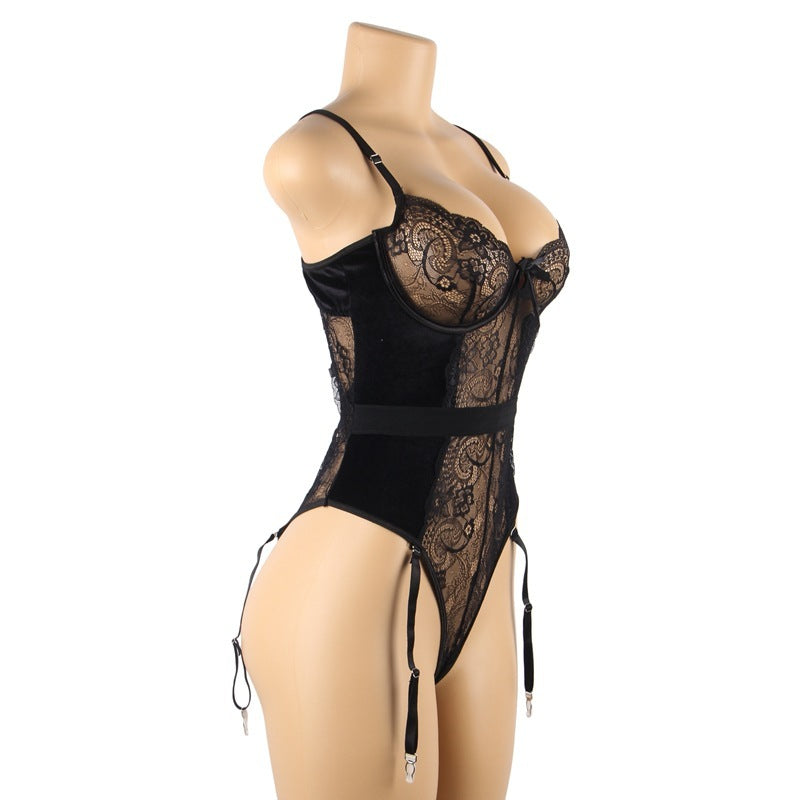 It's Givin' Body Plus Size Garter Bodysuit