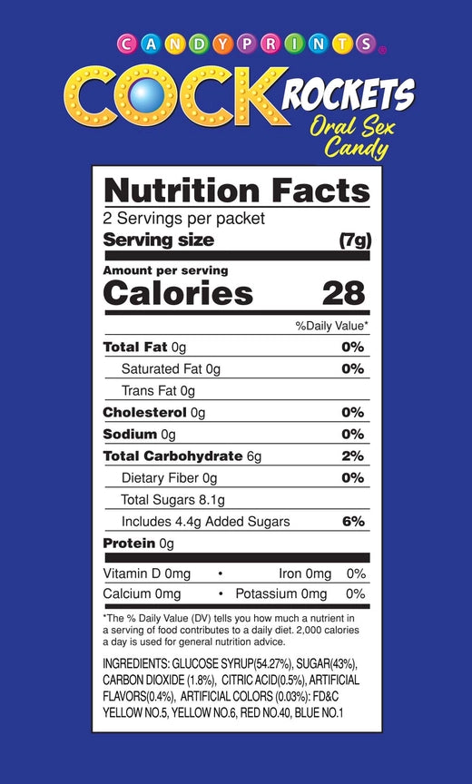 Cock Rockets Oral Sex Candy