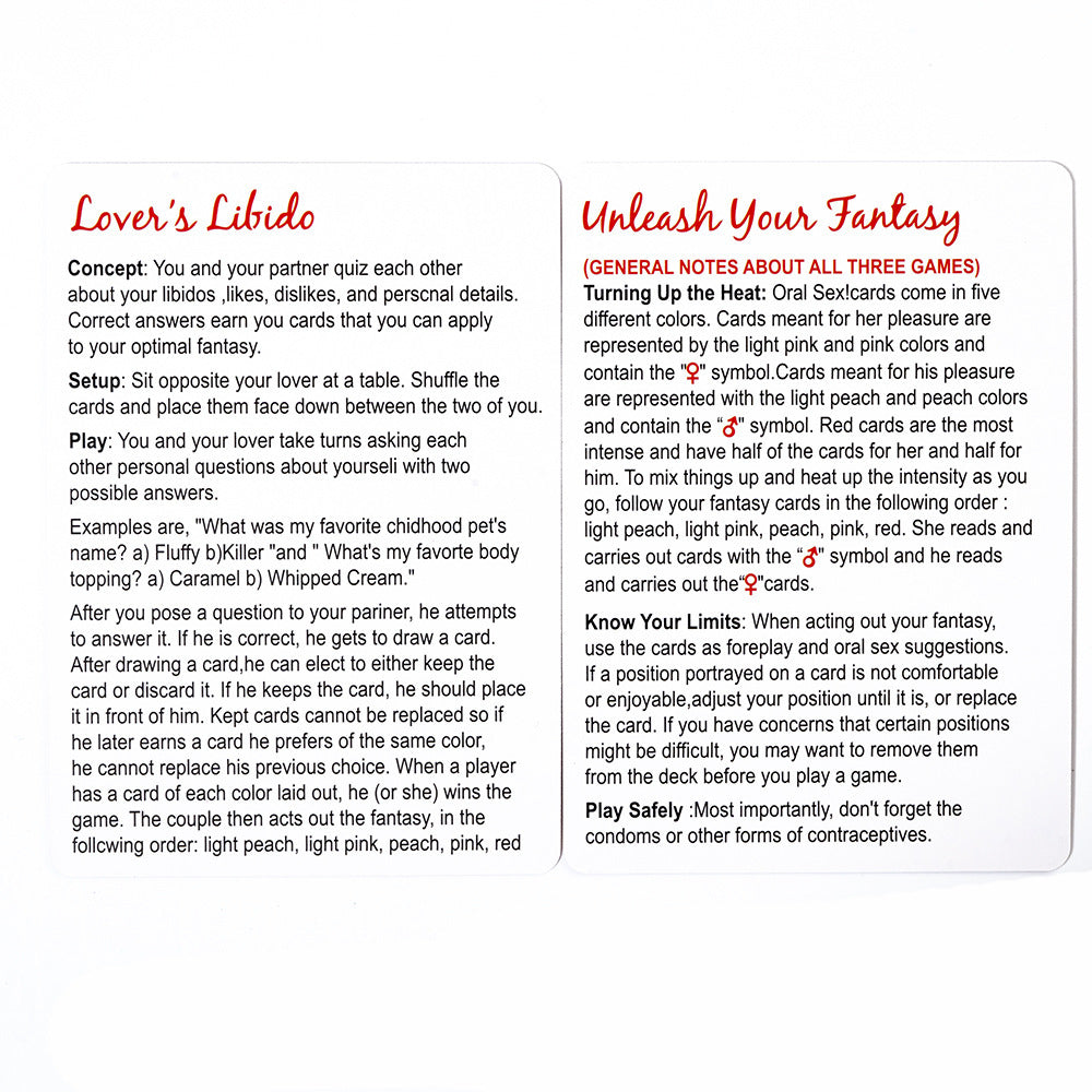 The Foreplay Card Game