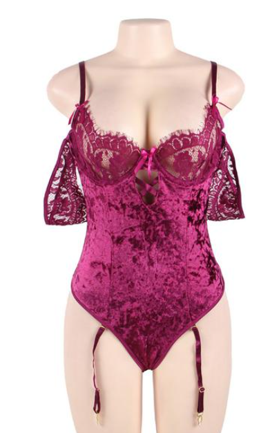 Lady Luxury Plus Size Lingerie Bodysuit (M-7XL)