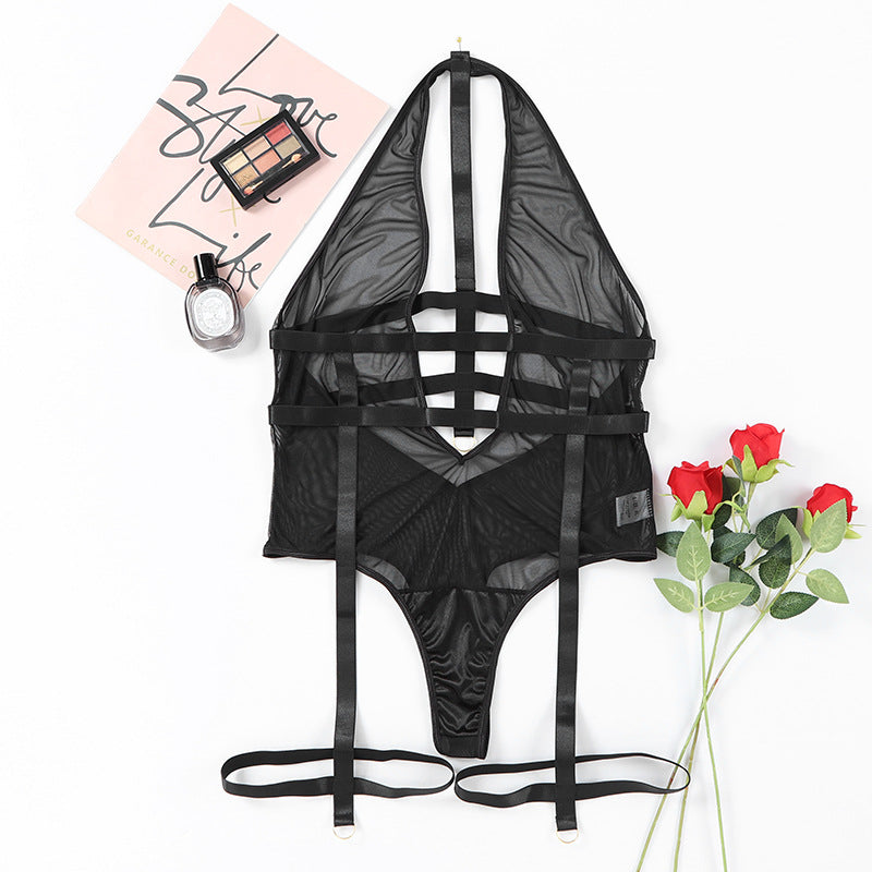 Feeling Sexy-N-Sophisticated Plus Size Garter Bodysuit