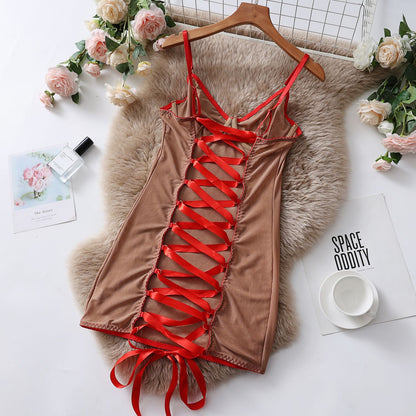 So Seductive Transparent Lace Lingerie Nightie