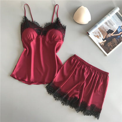 Women's Sexy Split Lace Pajama Set (S-2XL)