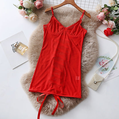 So Seductive Transparent Lace Lingerie Nightie
