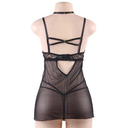Fill Me In Plus Size See-Through Nightie