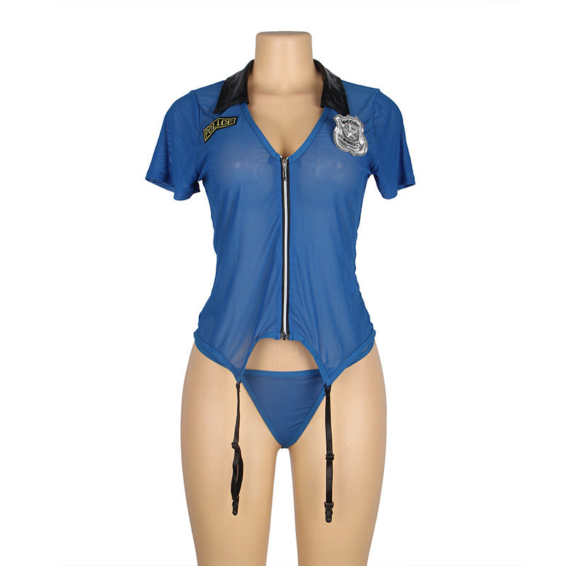 Plus Size Police Cosplay Uniform (M-5XL)